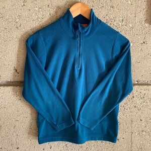 Mountain Warehouse 1/4 Teal Blue Fleece